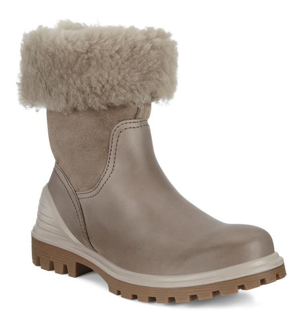 Womens Boots - ECCO Tredtray Mid-Cut Slip-On - Grey - 8043ZTJVG